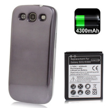 Newest Free Shipping 4300mAh Replacement Mobile Phone Battery Cover Back Door for Samsung Galaxy SIII i9300