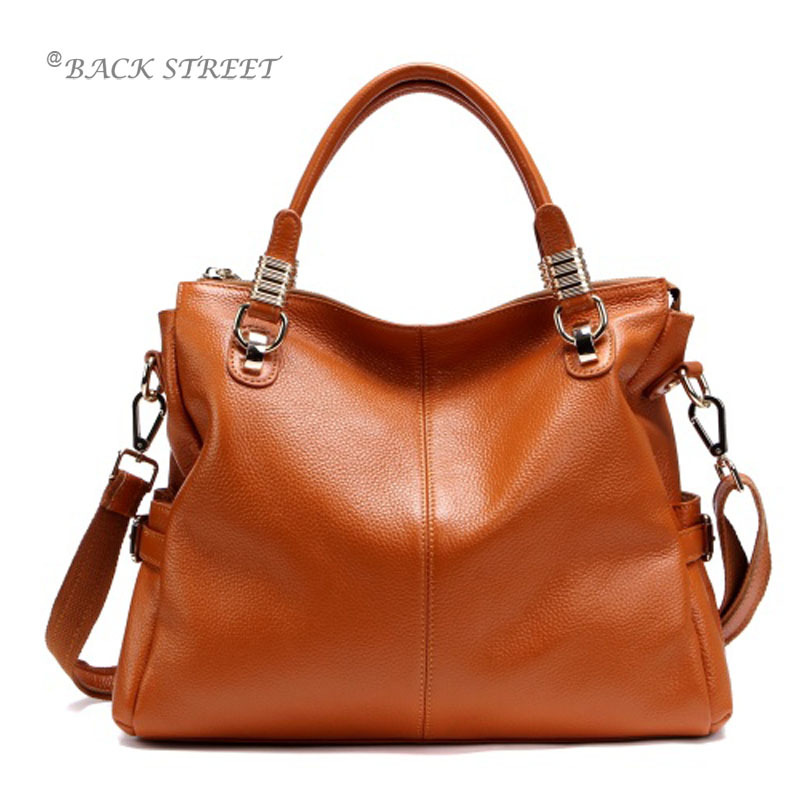 Genuine Leather Handbag Women Shoulder Bag Classical Designer Real Leather Purse Head Layer Cowhide Female Bag