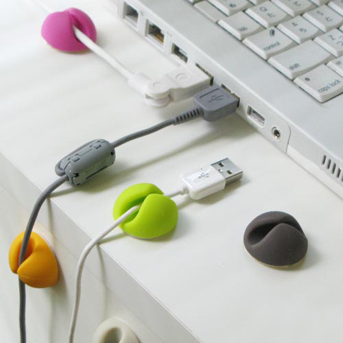 2014 New Electronic 6pcs Smart Wire Cord Cable Drop Clips Ties Organizer Line Fixer Holder