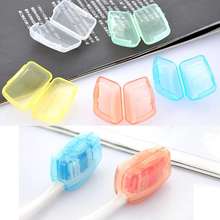 1Set/5PCS New Travel Camping Protect Toothbrush Head Cleaner Cover Case Box Holder Free Shipping