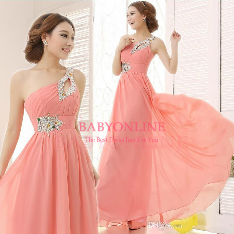 -Cheap-In-Stock-Beach-Bridesmaid-Dresses-Beaded-Pink-Long-Prom-Dress ...