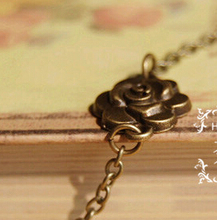 Simple floral jewelry necklace hot selling fashion Vintage time gems necklaces NS xl37