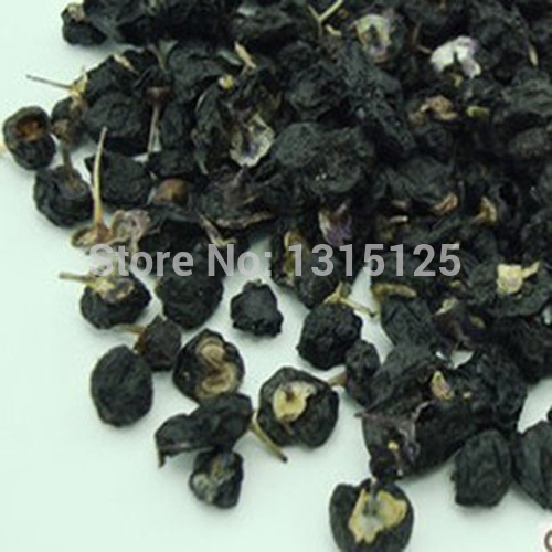 Wild Black Goji Berry Health Tea Goji Berries Chinese Wolfberry Medlar In The Herbal Tea Anti