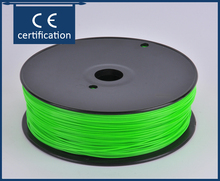 China createbot 3d printer ABS filament hot sale impressora 3d green color ink 1 kg /plastic spool packaging