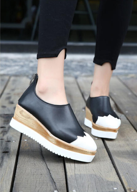2014 Sapato Feminino Hot Sale Freeshipping Zapatos Mujer Creepers Women Shoes Platform Lighter Loafers Flat Slope