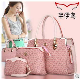 Buy one get two New 2014 women bags PU leather women shoulder bags casual fashion Inclined