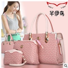 Buy one get two New 2014 women bags PU leather women shoulder bags casual fashion Inclined