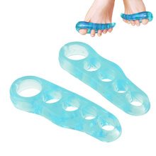 1Pair Blue Gel Toes Straightener Alignment Seperator Yoga Stretcher Foot S Free shipping