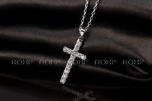 ROXI brands fashion women lucky cross necklace zircon fashion jewelry gold plated Necklace Christmas gifts free