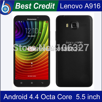 Free shipping Original 4G FDD LTE Phone Lenovo A916 Android 4 4 Octa Core 1 4GHz