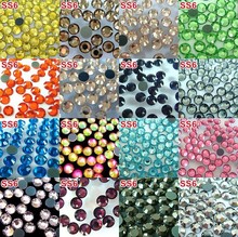Free Shipping SS10 500gross 72000pcs crystal DMC hot fix stone high quality hotfix stones dress decorations