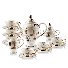 Four Fuou type 15 English bone china coffee set suit afternoon tea ceramic coffee coffee cup