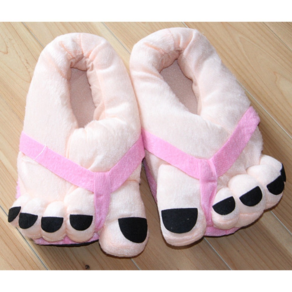 Toe Big 1pair feet Coffee big Feet Pink 2048139360 ID:  Blue Black  slippers Slippers  Cute for