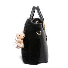 New fur ladies messenger bags handbags women famous brands designer purses and vintage suede bag bolsas