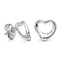 Hight quality wholesale 925 Sterling silver earrings high quality 925 Heart stud earrings women jewelry ED2509