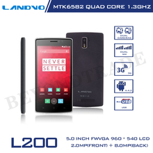 Original LANDVO L200 Android Phone MTK6582W1.3GHz Quad Core Mobile Phone 1G RAM 8G ROM 8MP Camera Smartphone 5′ IPS Screen
