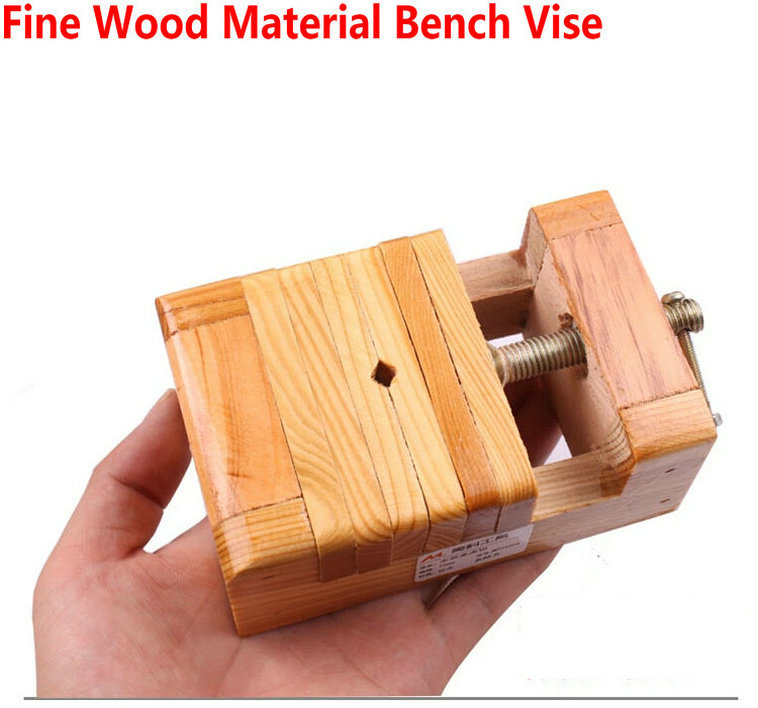 Deal Wood Material Bench Vise Jaw Vice Clamp Of 75MM Width Vise Wood 