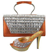 FREE SHIPPING! Hot sale Fashion Italy design shoes and matching bags ,High quality ,Size 38-432