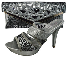 Top selling shoe and matching bag set for wholesale and party in 2014