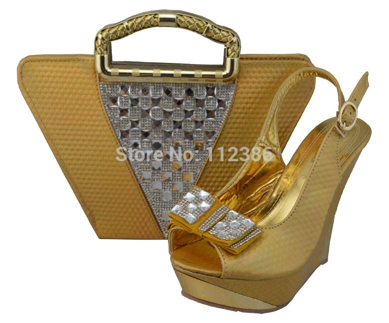 African shoes and matching bag for wedding and party free shipping shoe and bag