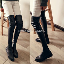 Women Platform Leather Thigh High Boots Over the Knee Booties Punk Goth Creepers  us 4 4.5 5 6 7 8 9 10 10.5 11