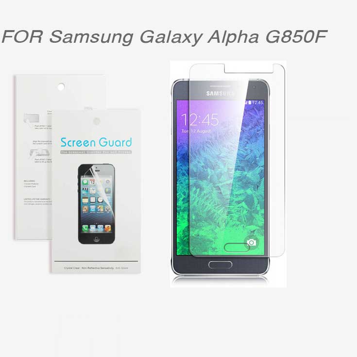 For Samsung Galaxy Alpha G850F New 2014 free shipping 3x CLEAR Screen Protector Film For Samsung