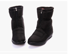 2014Free shipping Pregnant ladies shoes waterproof shoes new winter thick cotton padded non slip snow boots