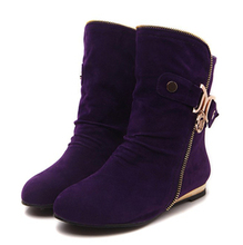 Big size 2014 new autumn flat shoes women ankle boots for women boot botas femininas girls