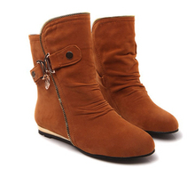 Big size 2014 new autumn flat shoes women ankle boots for women boot botas femininas girls