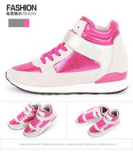 2014 Fashion Women s Sneakers Sports Shoes Height Increasing Shoes autumn Winter leather boots Women Casual
