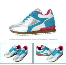2014 New women sneakers suede leather platform weight loss shoes sports spring and autumn sneakers size