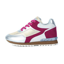 2014 New women sneakers suede leather platform weight loss shoes sports spring and autumn sneakers size