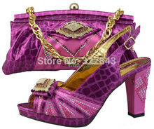 FREE SHIPPING Hot sale Fashion Italy wedding shoes and matching bag for woman High quality JB05