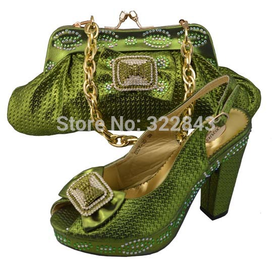 JB07 Free Shipping Fashion woman italian matching shoes and bags set party Italian shoe and bag