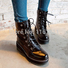 Hot Style 2014 Autumn Winter Women Boot Chunky Heels Martin Wild Fashion Casual Ankle Boots Botas