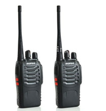 2 PCS 2015 New Black BaoFeng BF 888S Walkie Talkie UHF 400 470Mhz Two Way Radio