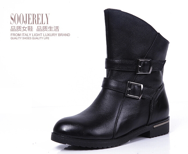 new female shoes short boots motorcycle Martin boots with flat single boots of England