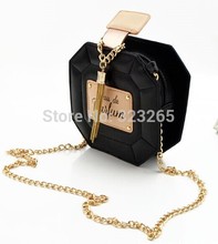 Hot selling Street beat perfume bottles chain bag, shoulder bag diagonal small, lozenge bag, clutch,
