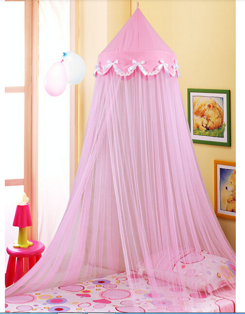 Elegant-Netting-Bed-Canopy-Mosquito-Net-Pink-Princess-Bowknot ...