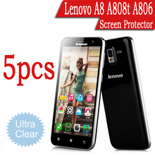5X Original Guard LCD Clear Front Screen Protector Film 5.0″ HD Screen For Lenovo A806 A8.Wholesales Free Shipping