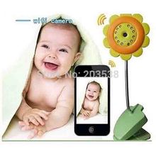 Flower Design Baby Monitor Wifi IP Camera DVR Night Vision Mic For IOS System & Andriod Smartphone With Low Price Free Shipping