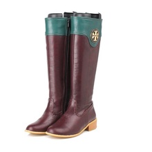 Women autumn fashion shoes knight knee high boots ladies pu leather winter motorcycle boots for women flat shoes large size34-43