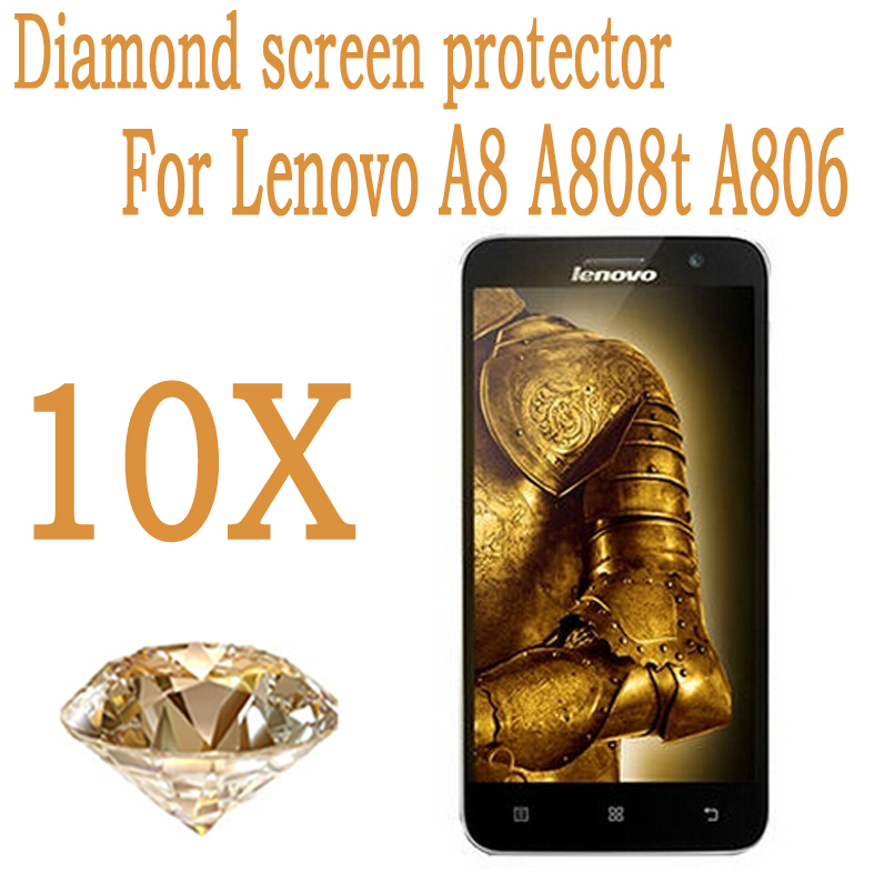 high quality 10X Diamond Screen Protector film Lenovo A8 A808T A806 LTE 4G MTK6592 4G Octa