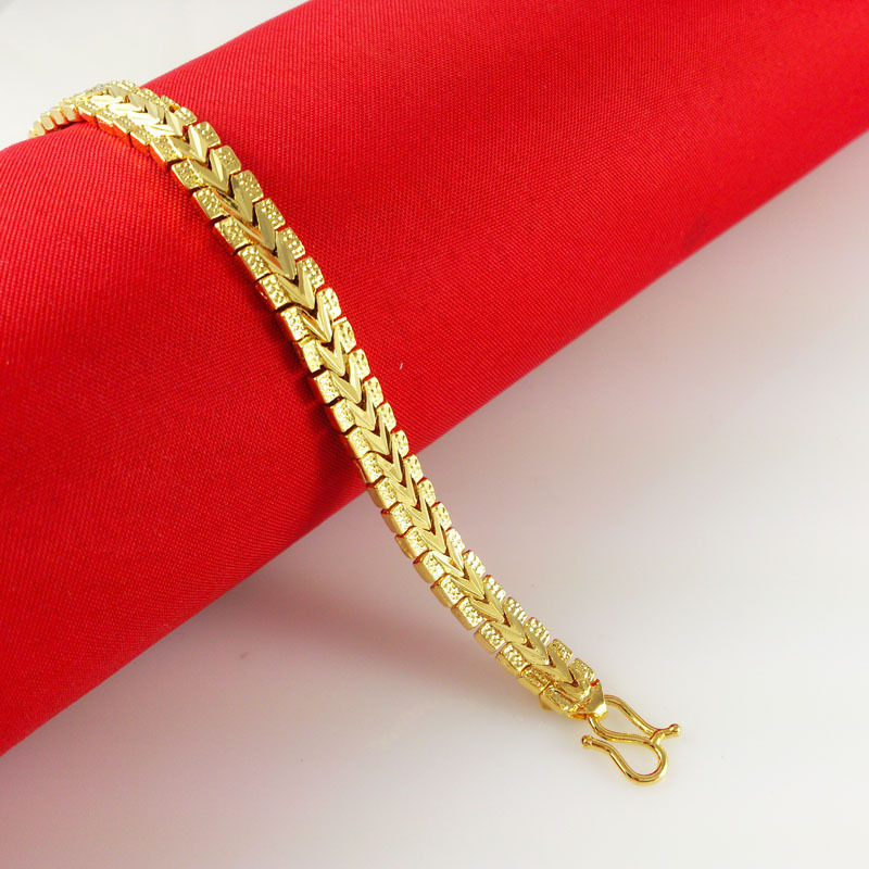 2014 New 24K Gold Plated Bracelets Fashion Women s Girl s Jewlery Fine Accessories Free Shipping