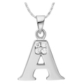 Unisex Letters Pendants necklace CZ Diamond Sterling Silver Jewelry Christmas Halloween Gift 60 Off Ulove N959