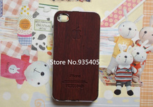 Hot Sell Wooden Design Cover Case for iPhone 4 4S Walnut Bamboo Cherry Wood Wooden Style