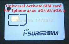 New 2014 16 in 1 Universal Activation MicroSim GSM Blank Sim Card for iPhone 4/4S 2G/3G/3GS/4 free shipping Russia Brazil