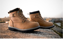 2014 NEW Winter Men Boots Martin Plus Velvet Boots Warm Cotton Casual Wear high top Boots