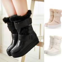 Brand Winter Snow Boots High Heels Wedge Boots Shoes Woman Botas Femininas 2014 Snow Boots Women
