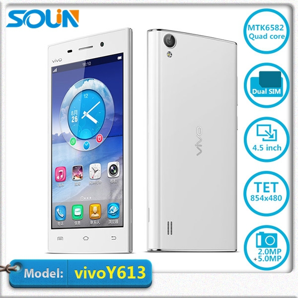 Original MTK6582 Quad Core Vivo Y613 mobile phone Android 4 2 1 3Ghz 4 5 HD